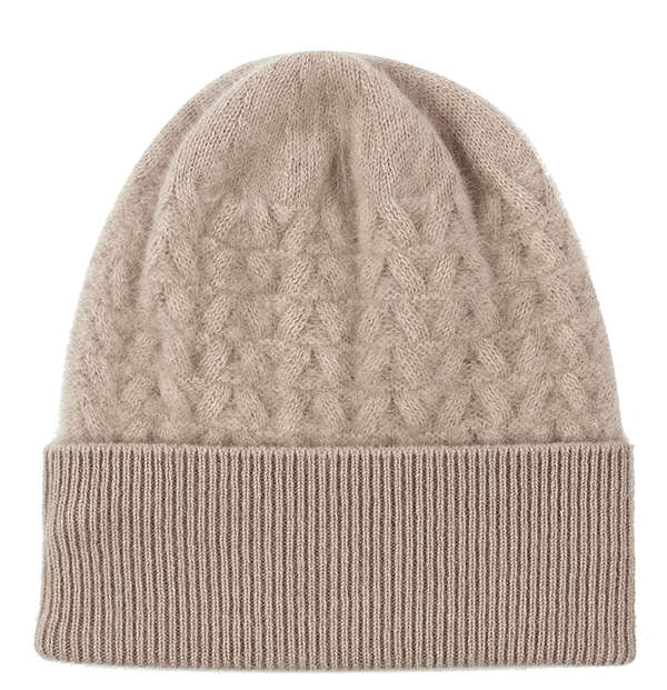 Mütze aus Mink Cashmere