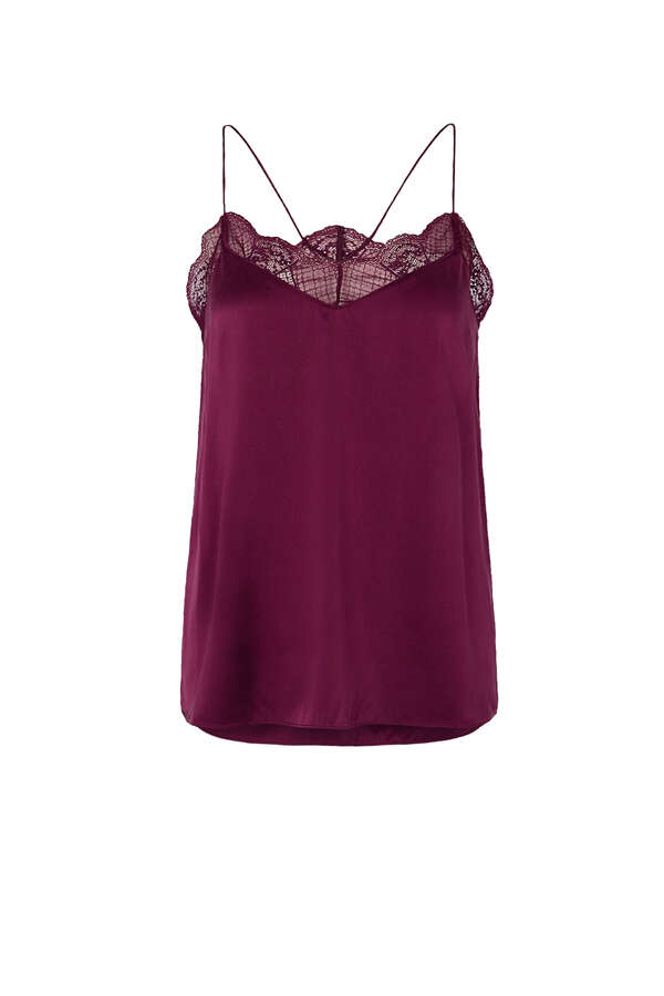 Top aus Seidenstretch
