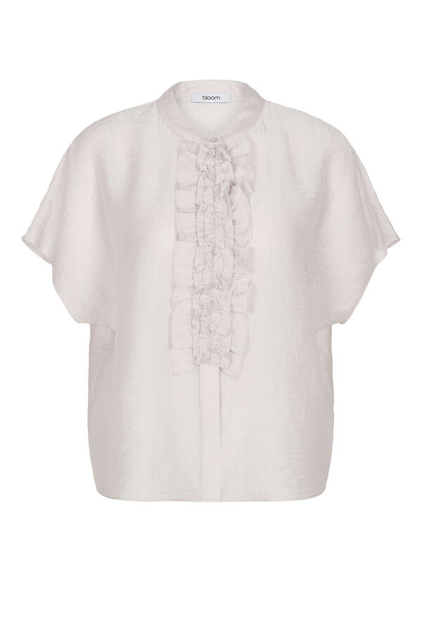 Bluse mit Rüsche
