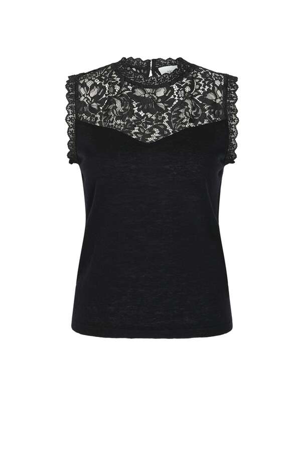 Stricktop mit Spitze