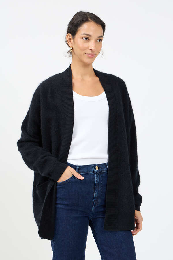 Cardigan aus Mink Wash Wolle 